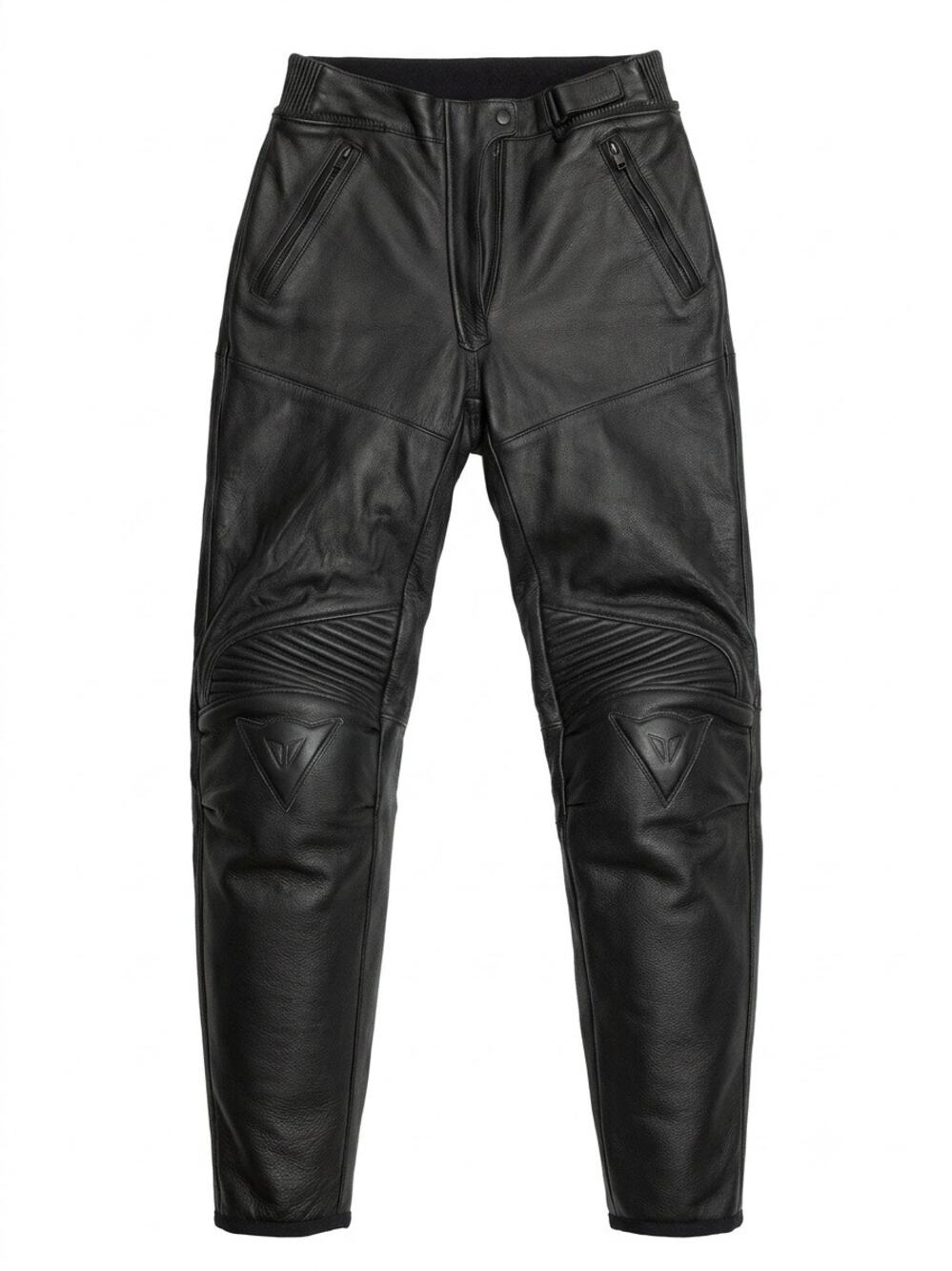 Dainese Black Leather Motorcycle Riding Pants Sz 42 Padded Biker excellent